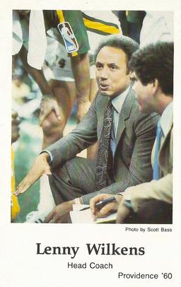 1983-84 Seattle SuperSonics Police #NNO Lenny Wilkens Front