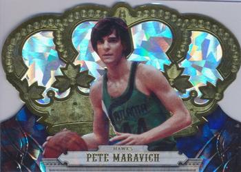 2017-18 Panini Crown Royale - Crystal Gold #193 Pete Maravich Front