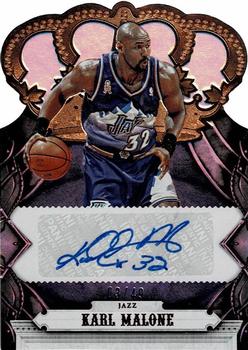 2017-18 Panini Crown Royale - Crown Autographs #CA-KML Karl Malone Front