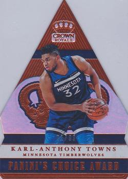 2017-18 Panini Crown Royale - Panini's Choice #PC-25 Karl-Anthony Towns Front