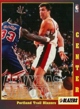 1997 Scholastic Ultimate NBA Postcards #NNO Arvydas Sabonis Front