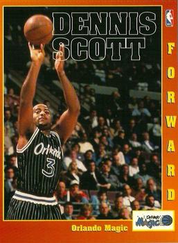1997 Scholastic Ultimate NBA Postcards #NNO Dennis Scott Front