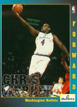 1997 Scholastic Ultimate NBA Postcards #NNO Chris Webber Front