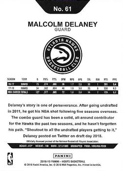 2018-19 Hoops #61 Malcolm Delaney Back