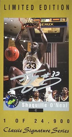 1994 Classic Signature Series #SS1 Shaquille O'Neal Front