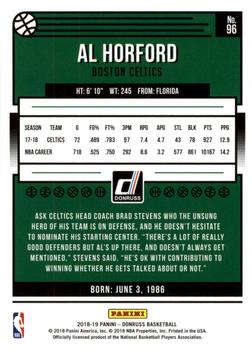 2018-19 Donruss #96 Al Horford Back