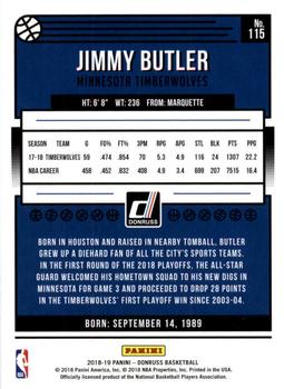 2018-19 Donruss #115 Jimmy Butler Back