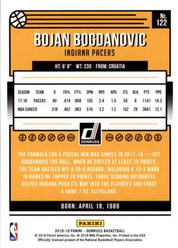 2018-19 Donruss #122 Bojan Bogdanovic Back