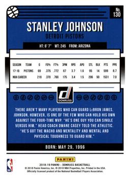 2018-19 Donruss #130 Stanley Johnson Back