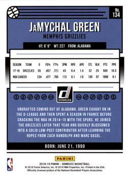 2018-19 Donruss #134 JaMychal Green Back