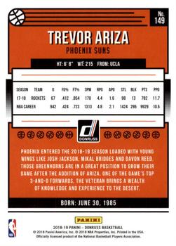 2018-19 Donruss #149 Trevor Ariza Back