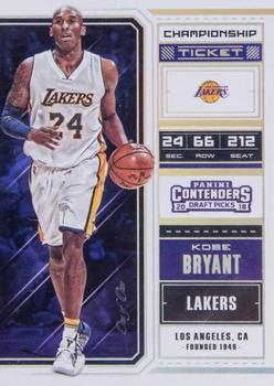 2018 Panini Contenders Draft Picks - Championship #34 Kobe Bryant Front