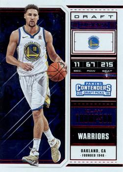 2018 Panini Contenders Draft Picks - Red Foil #33 Klay Thompson Front