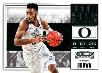 2018 Panini Contenders Draft Picks - Game Day Ticket #19 Troy Brown Jr. Front