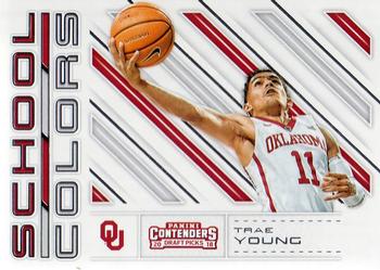 2018 Panini Contenders Draft Picks - School Colors #6 Trae Young Front