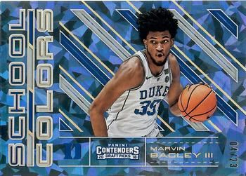 2018 Panini Contenders Draft Picks - School Colors Cracked Ice #3 Marvin Bagley III Front