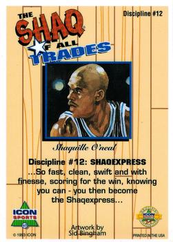 1993 Icon Sports Profiles Shaq of all Trades - Purple #12 Shaquille O'Neal Back