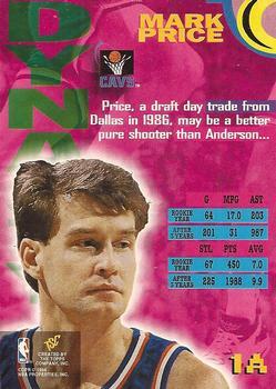 1994-95 Stadium Club - Dynasty and Destiny Members Only #1a Mark Price Back