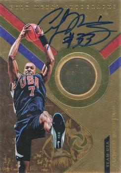 2017-18 Panini Opulence - Gold Metal Autographs #GM-AMG Alonzo Mourning Front