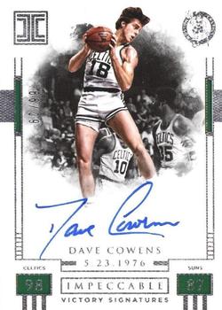 2017-18 Panini Impeccable - Impeccable Victory Signatures #IV-DCW Dave Cowens Front