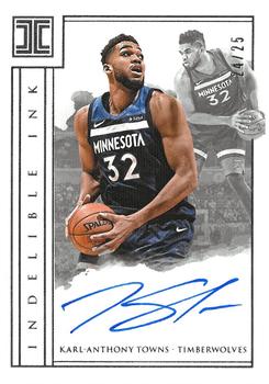 2017-18 Panini Impeccable - Indelible Ink #II-KAT Karl-Anthony Towns Front