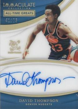 2017-18 Panini Immaculate Collection - All-Time Greats Signatures #AT-DTH David Thompson Front