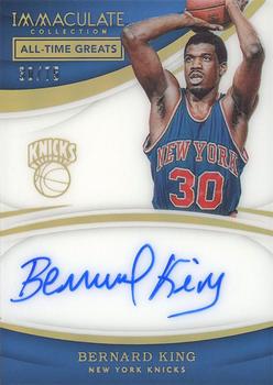2017-18 Panini Immaculate Collection - All-Time Greats Signatures #AT-BKG Bernard King Front