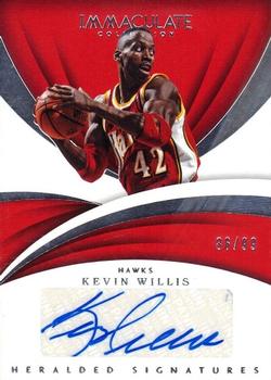 2017-18 Panini Immaculate Collection - Heralded Signatures #HS-KWL Kevin Willis Front