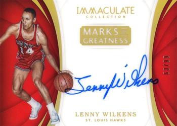 2017-18 Panini Immaculate Collection - Marks of Greatness #MG-LWK Lenny Wilkens Front