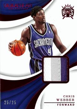 2017-18 Panini Immaculate Collection - Materials Red #M-CWB Chris Webber Front