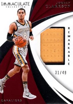 2017-18 Panini Immaculate Collection - Remarkable Memorabilia #RM-JCL Jordan Clarkson Front