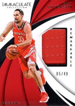 2017-18 Panini Immaculate Collection - Remarkable Memorabilia #RM-RAN Ryan Anderson Front