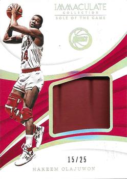 2017-18 Panini Immaculate Collection - Sole of the Game #SG-7 Hakeem Olajuwon Front