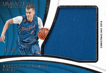 2017-18 Panini Immaculate Collection - Special Event Materials #SE-KPZ Kristaps Porzingis Front