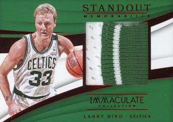 2017-18 Panini Immaculate Collection - Standout Memorabilia Red #SM-LBD Larry Bird Front