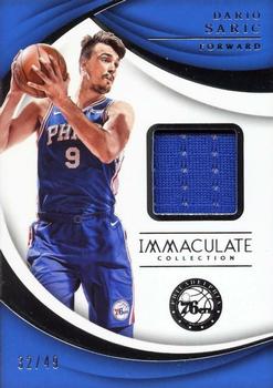 2017-18 Panini Immaculate Collection - Swatches #SW-DSR Dario Saric Front