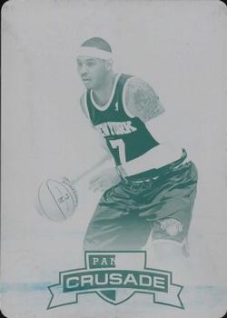 2012-13 Panini Crusade - Printing Plate Cyan #24 Carmelo Anthony Front