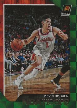 2018-19 Hoops - Green Checkerboard #87 Devin Booker Front