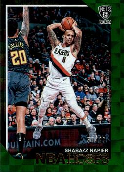 2018-19 Hoops - Green Checkerboard #218 Shabazz Napier Front
