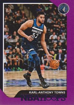 2018-19 Hoops - Purple #190 Karl-Anthony Towns Front