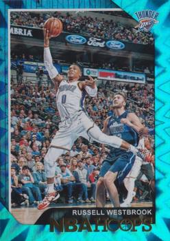 2018-19 Hoops - Teal Explosion #30 Russell Westbrook Front