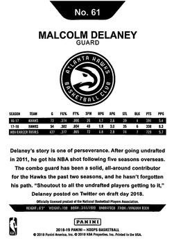 2018-19 Hoops Winter #61 Malcolm Delaney Back