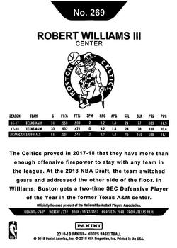 2018-19 Hoops Winter #269 Robert Williams III Back