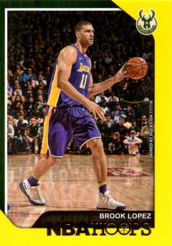 2018-19 Hoops - Yellow #225 Brook Lopez Front