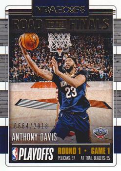 2018-19 Hoops - Road to the Finals #4 Anthony Davis Front