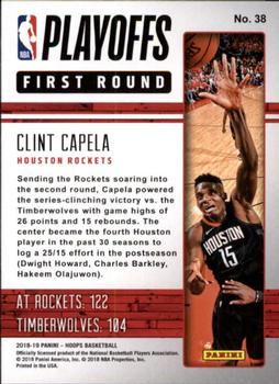 2018-19 Hoops - Road to the Finals #38 Clint Capela Back