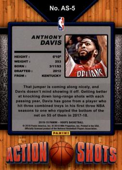 2018-19 Hoops - Action Shots #AS-5 Anthony Davis Back