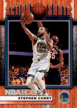 2018-19 Hoops - Action Shots #AS-6 Stephen Curry Front