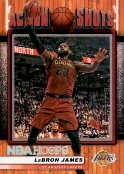 2018-19 Hoops - Action Shots #AS-16 LeBron James Front