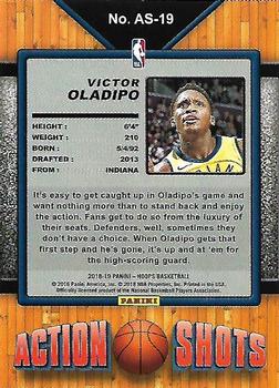 2018-19 Hoops - Action Shots #AS-19 Victor Oladipo Back